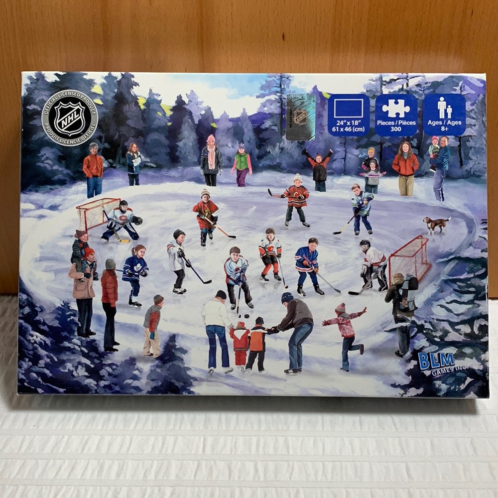 NHL The Hockey Pond 300 Piece Jigsaw Puzzle by BLM Games 2008